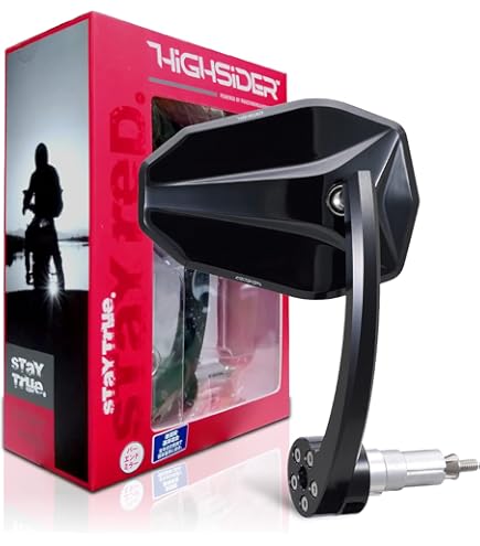 Amazon | KiWAV バーエンドミラー ウルトラ 黒 M8ネジ式 左右セット